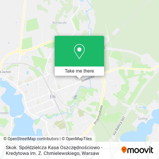 Skok. Spółdzielcza Kasa Oszczędnościowo - Kredytowa im. Z. Chmielewskiego map