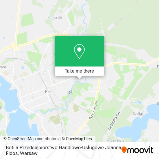 Botila Przedsiębiorstwo Handlowo-Usługowe Joanna Fidos map