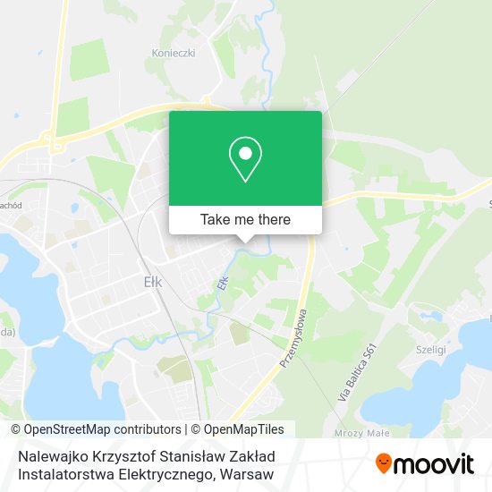 Nalewajko Krzysztof Stanisław Zakład Instalatorstwa Elektrycznego map