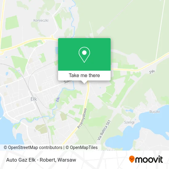 Карта Auto Gaz Ełk - Robert