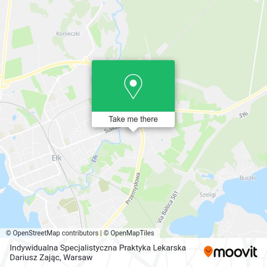 Indywidualna Specjalistyczna Praktyka Lekarska Dariusz Zając map