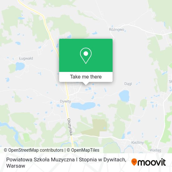 Powiatowa Szkoła Muzyczna I Stopnia w Dywitach map