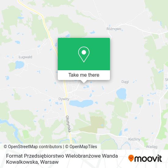 Format Przedsiębiorstwo Wielobranżowe Wanda Kowalkowska map