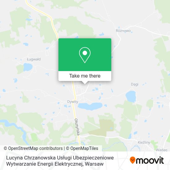 Lucyna Chrzanowska Usługi Ubezpieczeniowe Wytwarzanie Energii Elektrycznej map