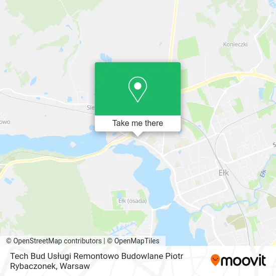 Карта Tech Bud Usługi Remontowo Budowlane Piotr Rybaczonek
