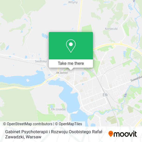 Gabinet Psychoterapii i Rozwoju Osobistego Rafał Zawadzki map