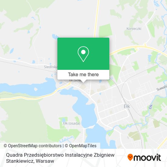 Карта Quadra Przedsiębiorstwo Instalacyjne Zbigniew Stankiewicz