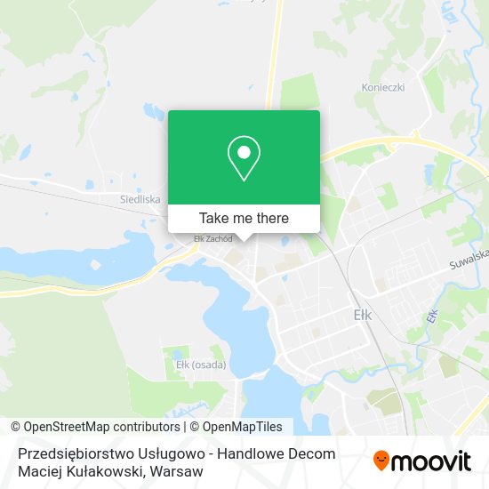 Przedsiębiorstwo Usługowo - Handlowe Decom Maciej Kułakowski map