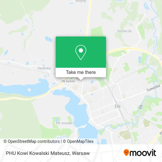 Карта PHU Kowi Kowalski Mateusz