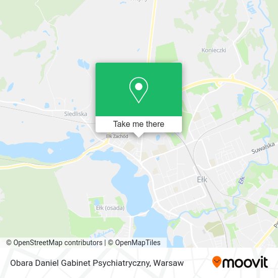 Obara Daniel Gabinet Psychiatryczny map