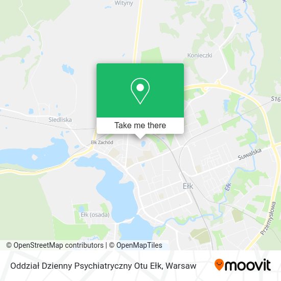 Oddział Dzienny Psychiatryczny Otu Ełk map