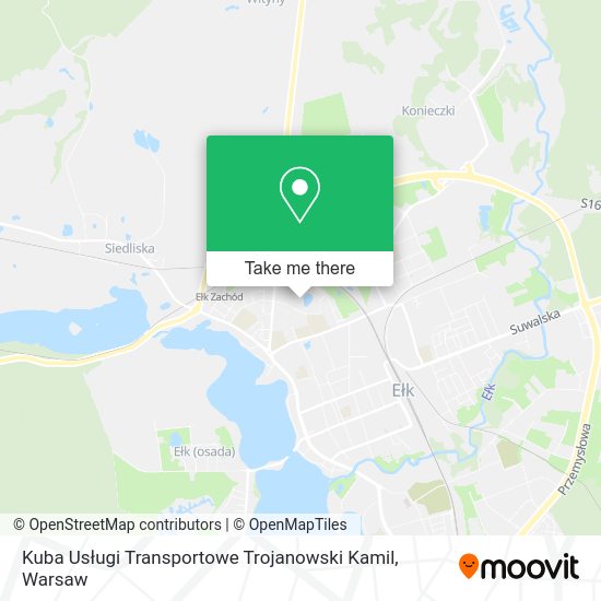 Kuba Usługi Transportowe Trojanowski Kamil map