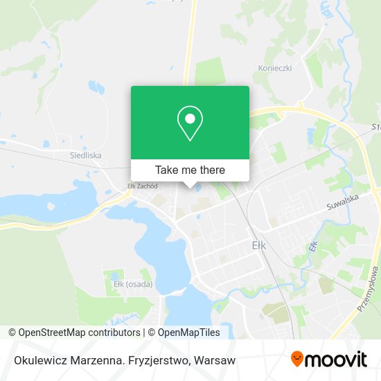 Okulewicz Marzenna. Fryzjerstwo map