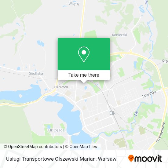 Usługi Transportowe Olszewski Marian map