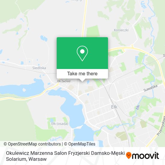 Okulewicz Marzenna Salon Fryzjerski Damsko-Męski Solarium map