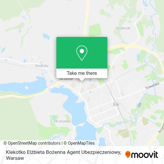 Klekotko Elżbieta Bożenna Agent Ubezpieczeniowy map