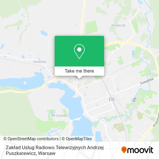 Zakład Usług Radiowo Telewizyjnych Andrzej Puszkarewicz map