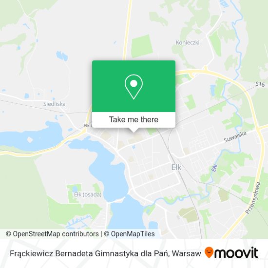 Frąckiewicz Bernadeta Gimnastyka dla Pań map