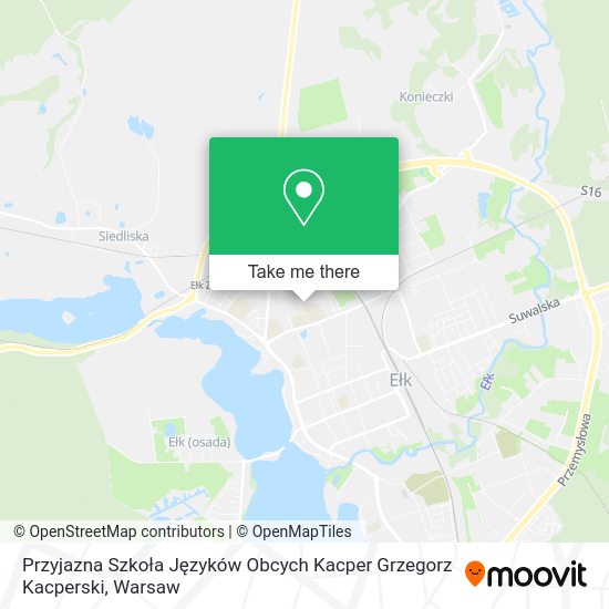 Przyjazna Szkoła Języków Obcych Kacper Grzegorz Kacperski map