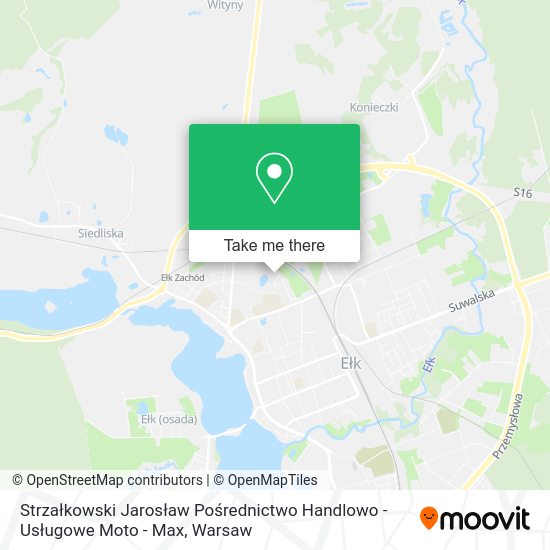 Strzałkowski Jarosław Pośrednictwo Handlowo - Usługowe Moto - Max map