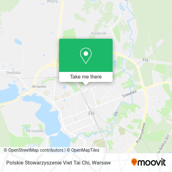 Polskie Stowarzyszenie Viet Tai Chi map