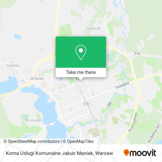 Koma Usługi Komunalne Jakub Maniak map