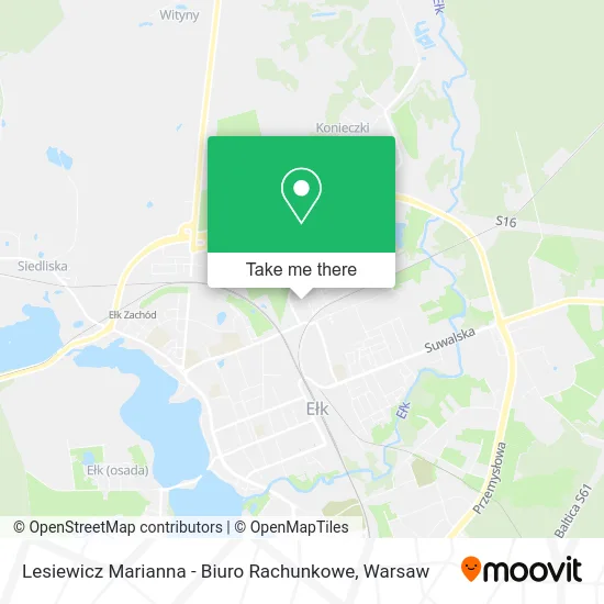 Lesiewicz Marianna - Biuro Rachunkowe map
