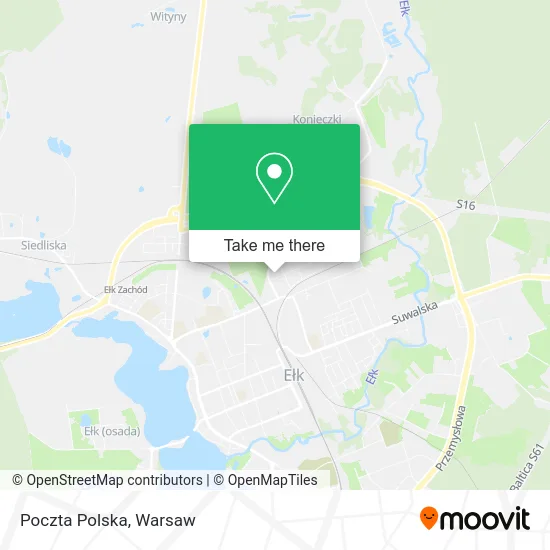 Poczta Polska map