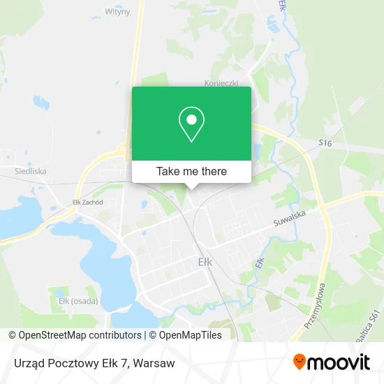 Карта Urząd Pocztowy Ełk 7