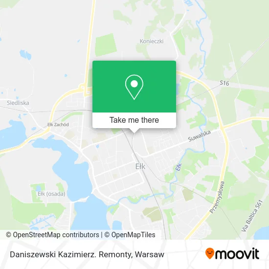 Карта Daniszewski Kazimierz. Remonty