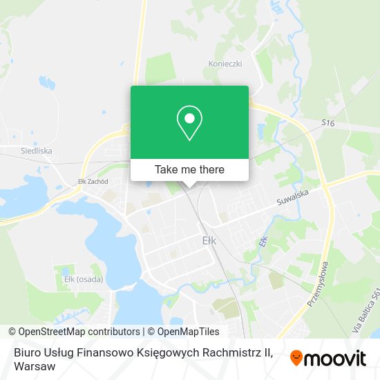 Biuro Usług Finansowo Księgowych Rachmistrz II map