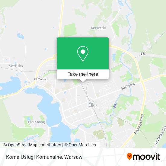 Koma Uslugi Komunalne map