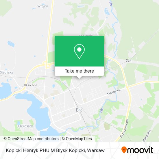 Kopicki Henryk PHU M Blysk Kopicki map