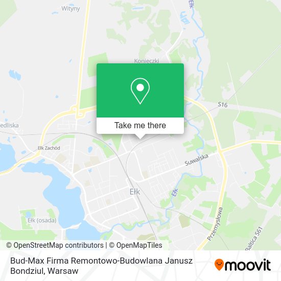 Bud-Max Firma Remontowo-Budowlana Janusz Bondziul map