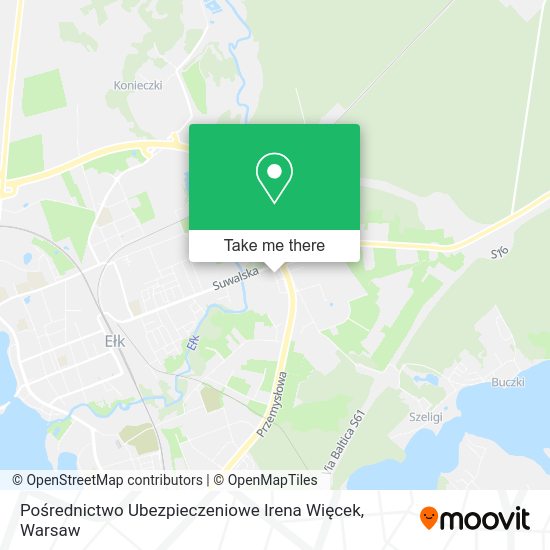 Pośrednictwo Ubezpieczeniowe Irena Więcek map