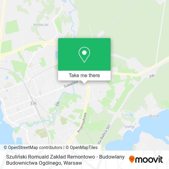 Szuliński Romuald Zakład Remontowo - Budowlany Budownictwa Ogólnego map