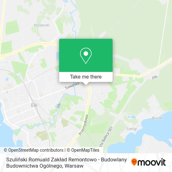 Карта Szuliński Romuald Zakład Remontowo - Budowlany Budownictwa Ogólnego