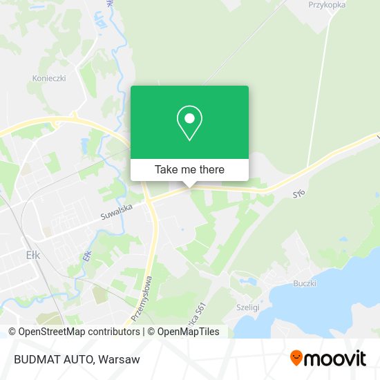 BUDMAT AUTO map