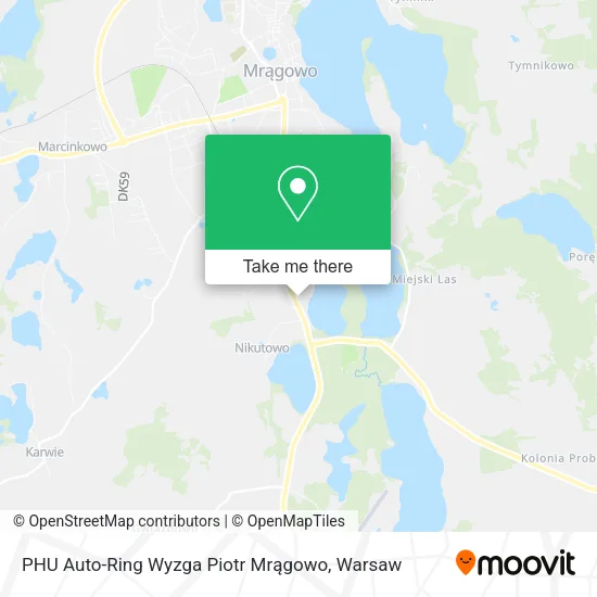 Карта PHU Auto-Ring Wyzga Piotr Mrągowo