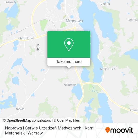 Naprawa i Serwis Urządzeń Medycznych - Kamil Merchelski map