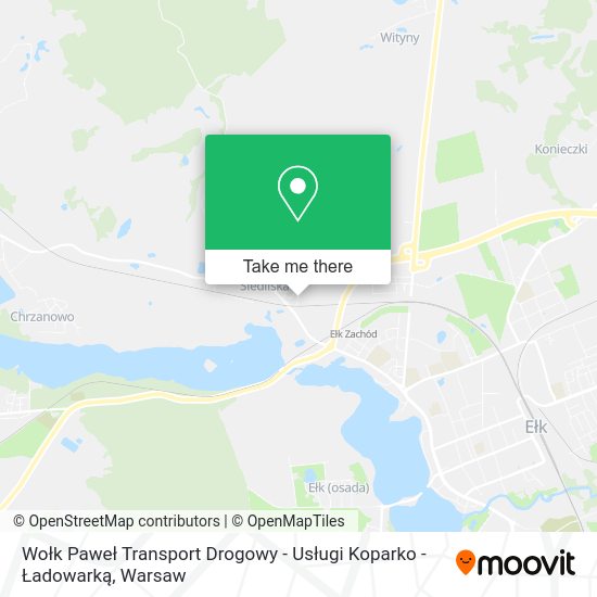 Карта Wołk Paweł Transport Drogowy - Usługi Koparko - Ładowarką