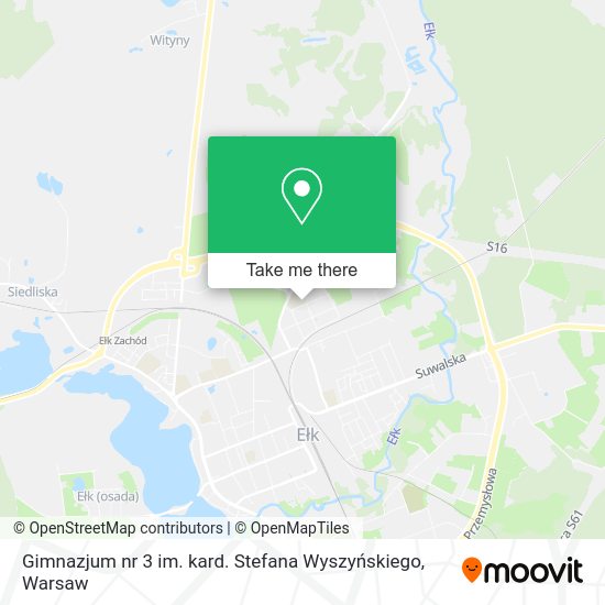 Gimnazjum nr 3 im. kard. Stefana Wyszyńskiego map