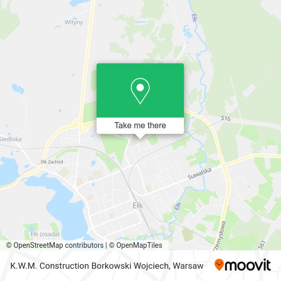 K.W.M. Construction Borkowski Wojciech map