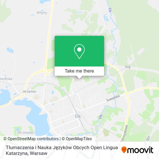 Tłumaczenia i Nauka Języków Obcych Open Lingua Katarzyna map