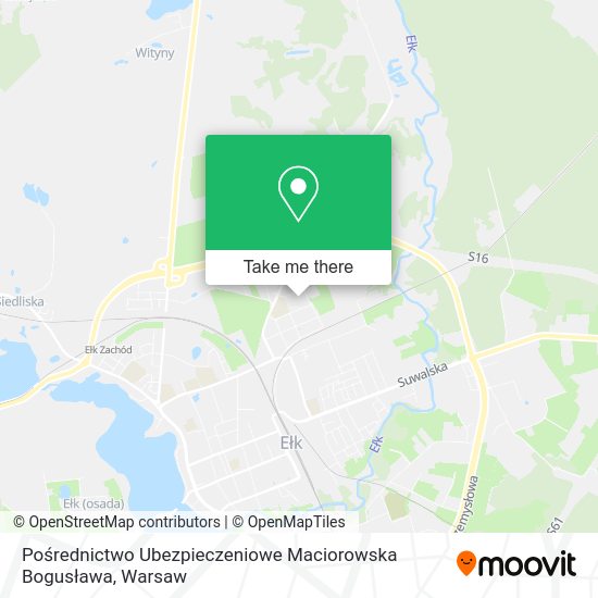 Pośrednictwo Ubezpieczeniowe Maciorowska Bogusława map