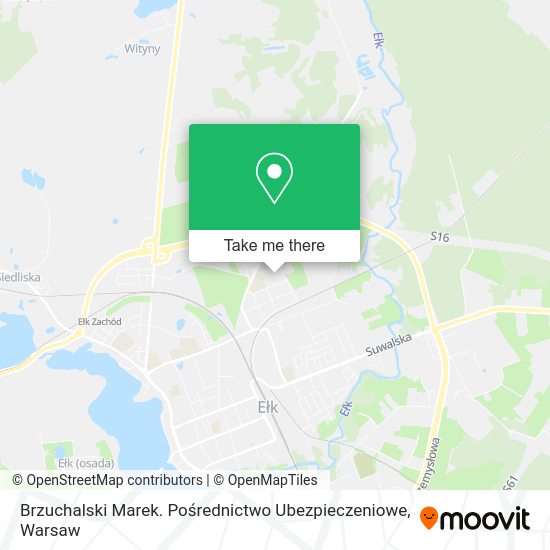 Brzuchalski Marek. Pośrednictwo Ubezpieczeniowe map