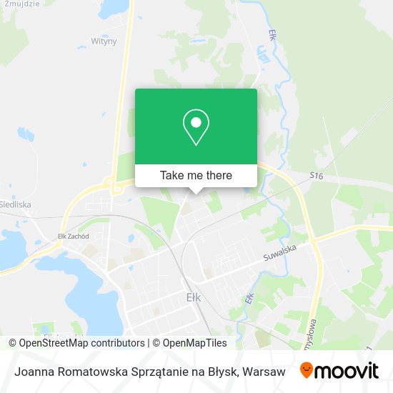 Joanna Romatowska Sprzątanie na Błysk map