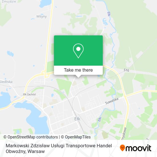 Markowski Zdzisław Usługi Transportowe Handel Obwoźny map