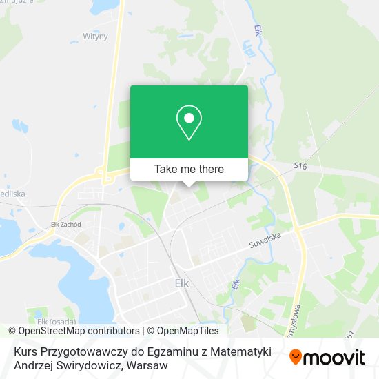 Kurs Przygotowawczy do Egzaminu z Matematyki Andrzej Swirydowicz map