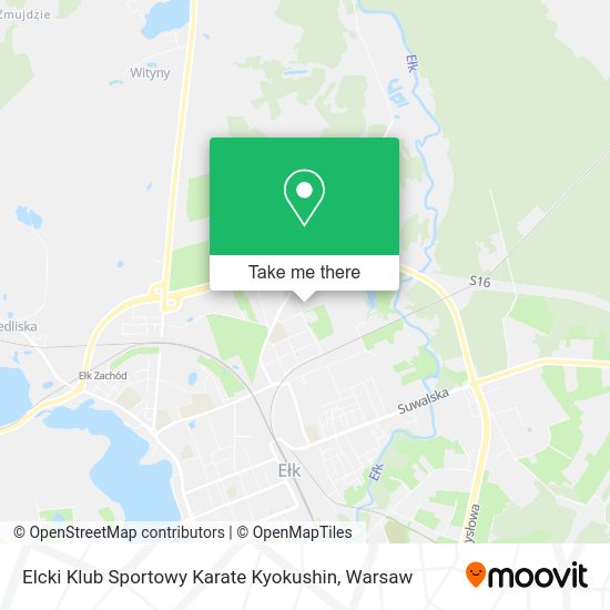 Elcki Klub Sportowy Karate Kyokushin map